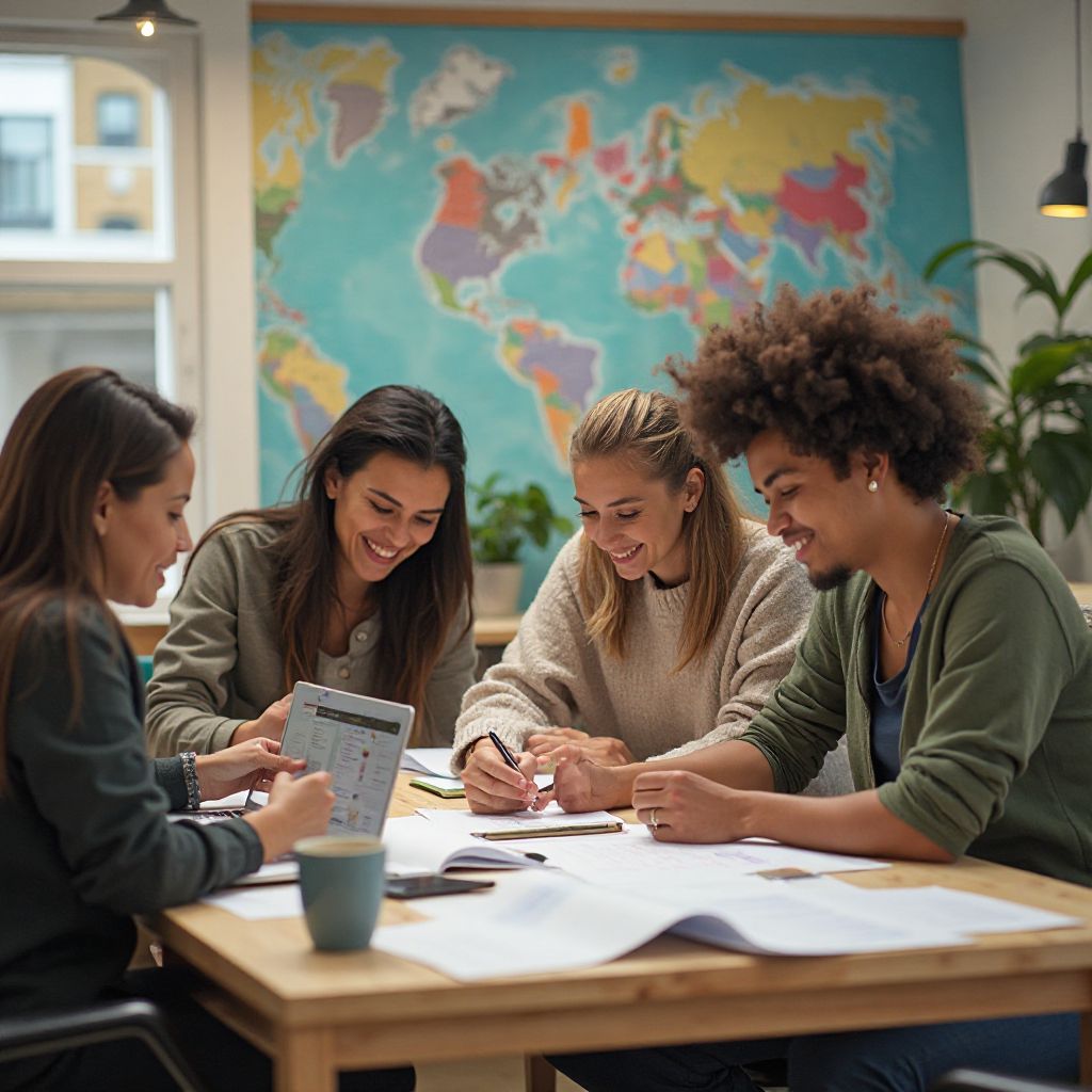 Wanderlust team working together